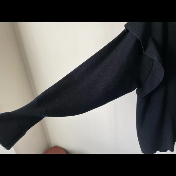 ZARA Knit Ruffle Sleeves Sweater - Picture 4 of 5